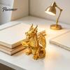 Dragon Ornaments 3D Printed Reading Figurine, Cute Statue with Glasses Fantasy Book Decor Book, Desktop Bookshelf Decor, Lover Gift Whimsical Desk