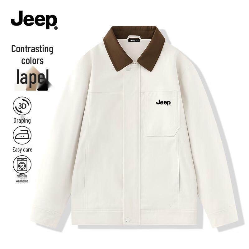 

Jeep Men s Autumn Casual Color-block Jacket XL