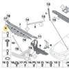 BMW F10 Řada 5 Přední horní držák chladiče 51647200689