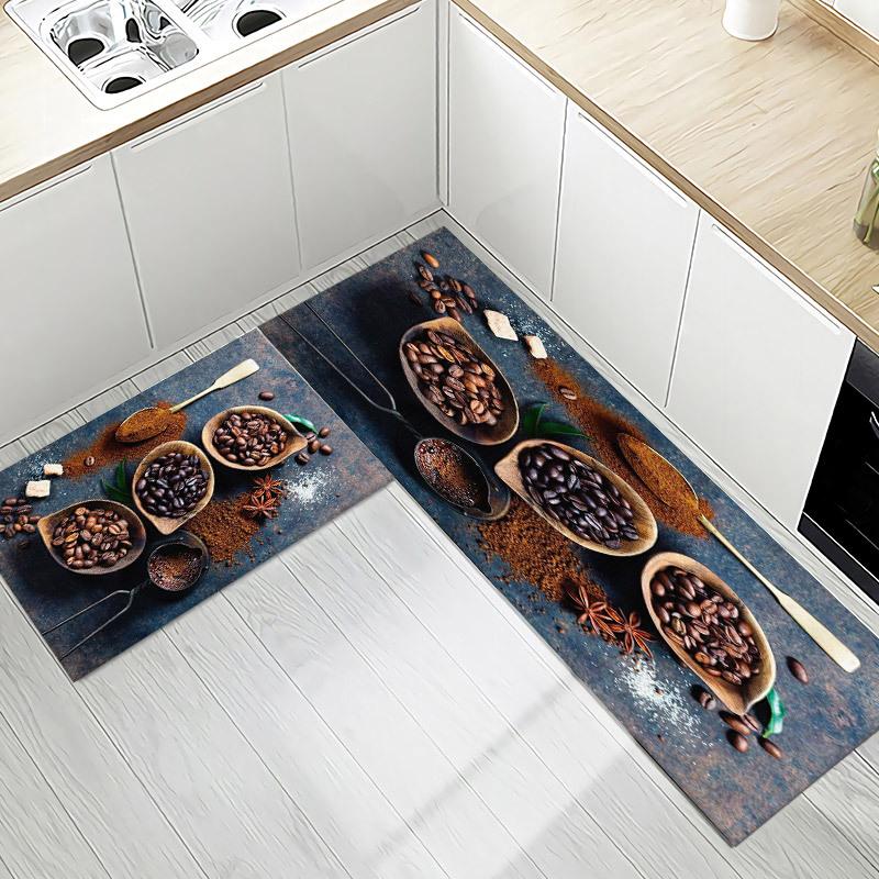 

WTEMPO Light Luxury and Fresh кухонный коврик для пола, прикроватный ковер с длинными полосками, ковер для входной двери 40*60CM