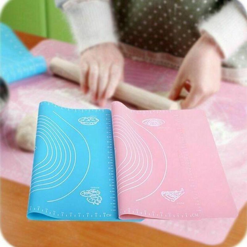 30X25Cm Silicone Rolling Pastry Baking Mat For Fondant Cookies Cake Sugar Craft