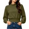Women's Casual Long Sleeve Pullover Sweatshirt for Everyday Wear