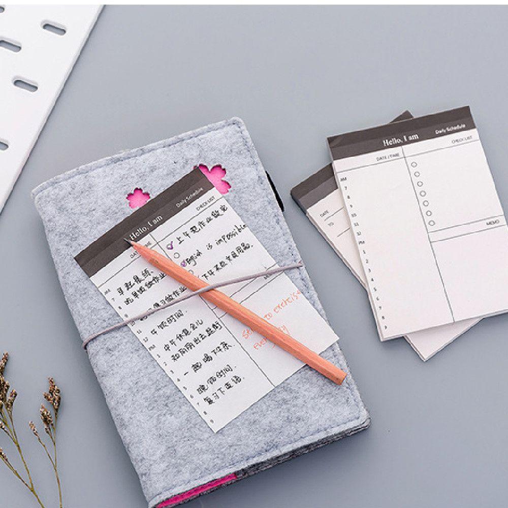 

Канцелярские товары Ежедневное расписание Минималистичный блокнот-планировщик Блокнот для заметок