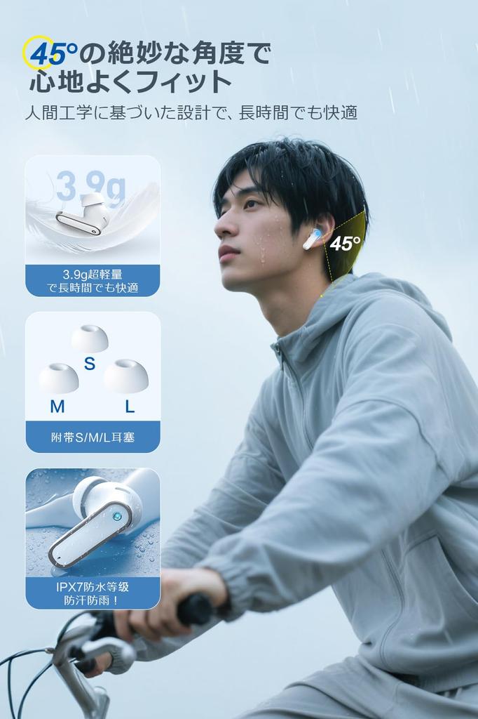 Bluetooth Wireless Earbuds First Bluetooth Bluetooth ANC ENC Noise Ambient Sound Game IPX7 Up to 50 Hours of Automatic Compatible with and Web