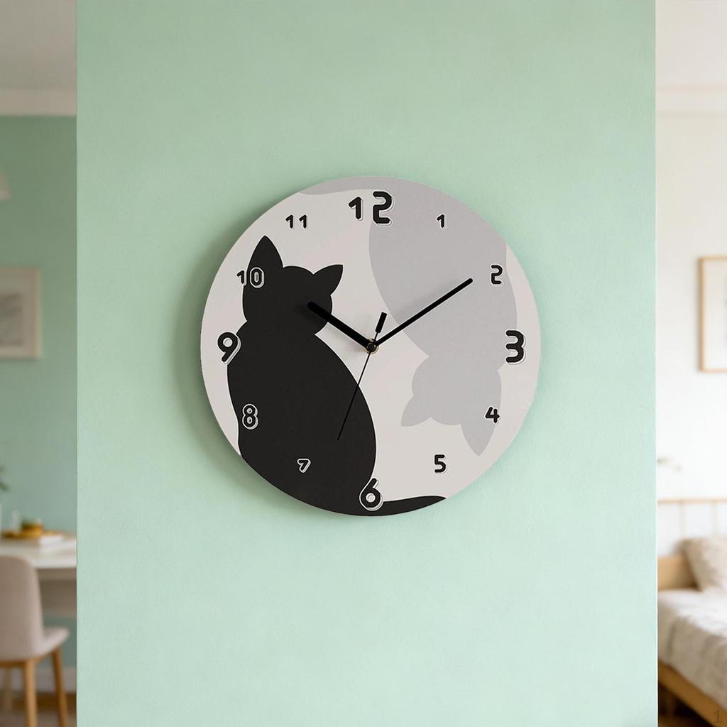 Clock Home Decor Decorative Wall Ornament for Bedroom Indoor Kitchen