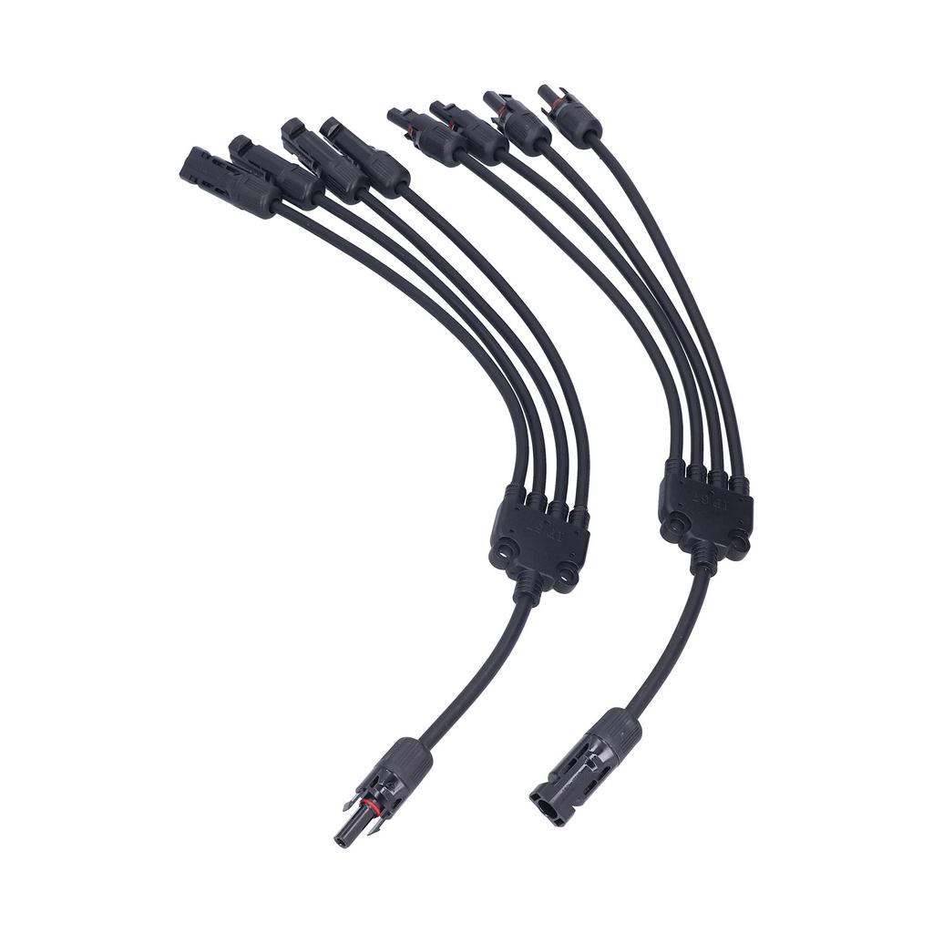 Solar Panel Connector 4 Branch Y Type Parallel Connector Solar Panel Extension Cable PV Wire Adapter