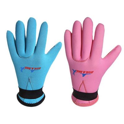 3mm Tauchhandschuhe für Kinder Kratzfest Neopren Handschuhe Abriebfest Warm Schnorcheln Kinder Schwimmhandschuhe W225