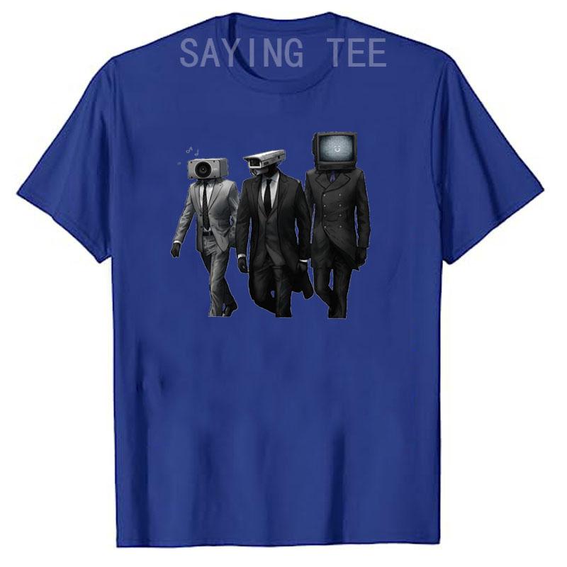 Cameraman, Speakerman, TVman, Skibidi Toilet Meme Game Gifts T-Shirt Humor Funny Graphic Tee Tops Short Sleeve Blouses Apparel