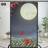 Sea Scenery Moon Landscape Pattern Privacy Window Film Static Clings Stickers Sliding Door Bathroom Window Decor Glass Films