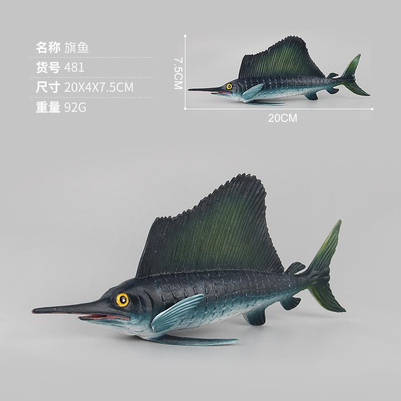 

Pvc Impressive Marine Biology Animal Models Eel And Mackerel Fun Toys Educational 481g