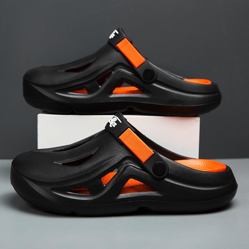 Fashion Summer Men Clog Slippers Comfortable Water Shoes Outdoor Sandals Beach Shoes Men's Slippers Slides Indoor Bathroom Shoes