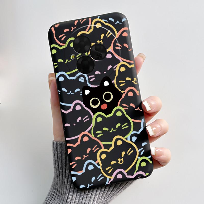 For TCL NxtPaper 60 Ultra Case Luxury Cute Love Rabbit Funny Black Matte Soft TPU Back Cover For Nxt Paper 60 Ultra Phone Case