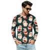 Men's Casual Loose Fit V-Neck Top