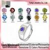 Men's GRA Moissanite Diamond Ring, PT950 Plated, S925 Sterling Silver, Simple Fashion Design.