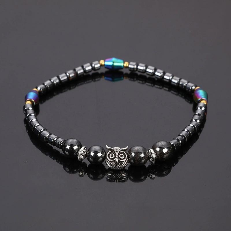 Gewichtsverlust Magnet Fußkettchen Für Damen Herren Eule Tiere Stein Magnetfeldtherapie Armband Fußkettchen Schmerzlinderung Schlankheitskur Gesundheitsschmuck