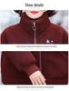 2025 Women's Plush Cotton Jacket: Thick, Fleece-Lined Outerwear for Middle-Aged and Elderly, Ideal for Autumn and Winter.