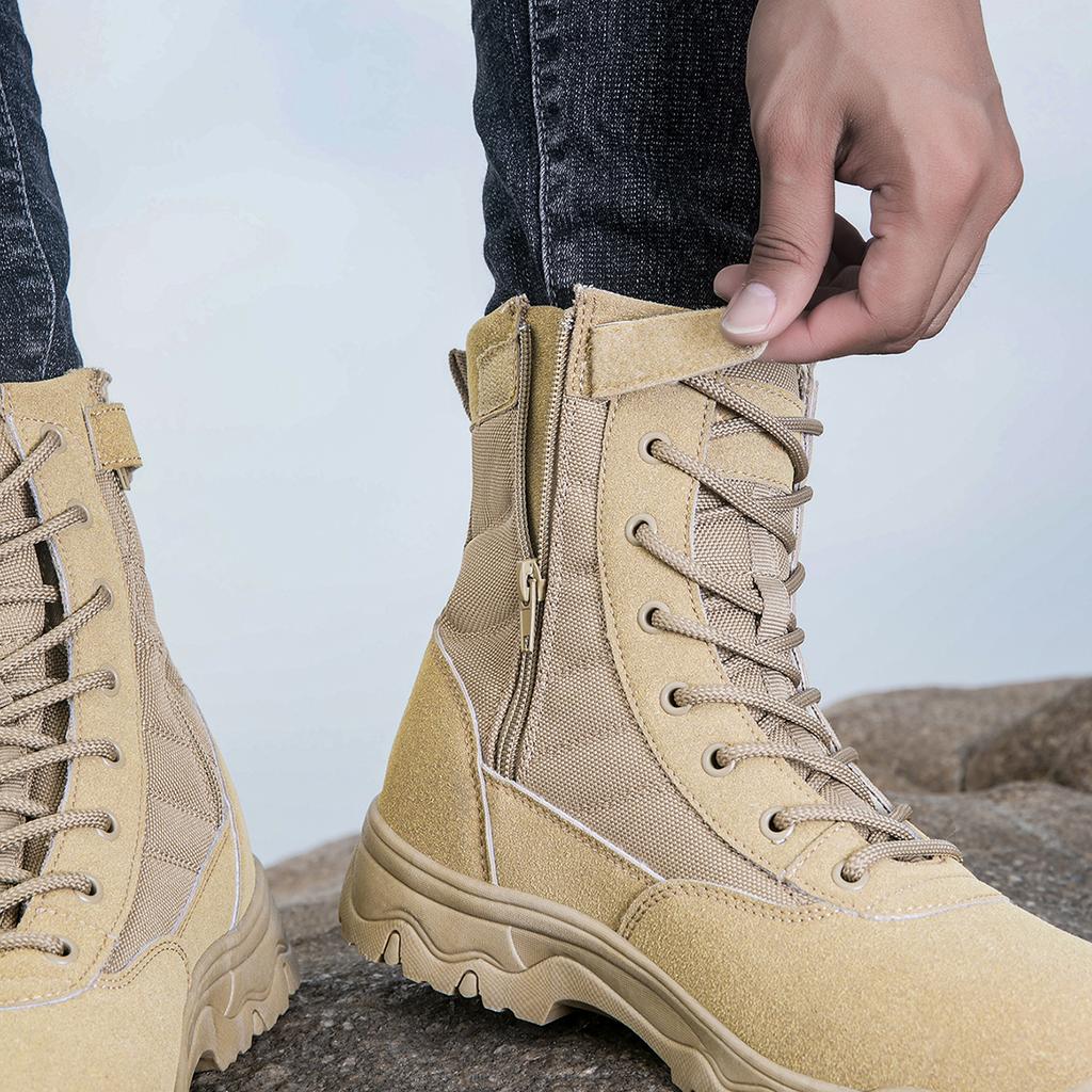 Neue Outdoor-Kampftrainings-Herren-Sneaker High Top Rutschfest Bergsteigen Reisen Freizeit Laufschuhe Für Herren