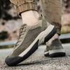 Fashion 2025 New Khaki Quality Men Hiking Shoes Non Slip Hiking Sneakers Comfortable Sneakers for Training Shoes for Men Sneaker Gray
