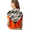 90CM Square Plaid Color-blocking Twill Scarf Hijabs Air Conditioning Shawl Foulard Neckerchief For Ladies