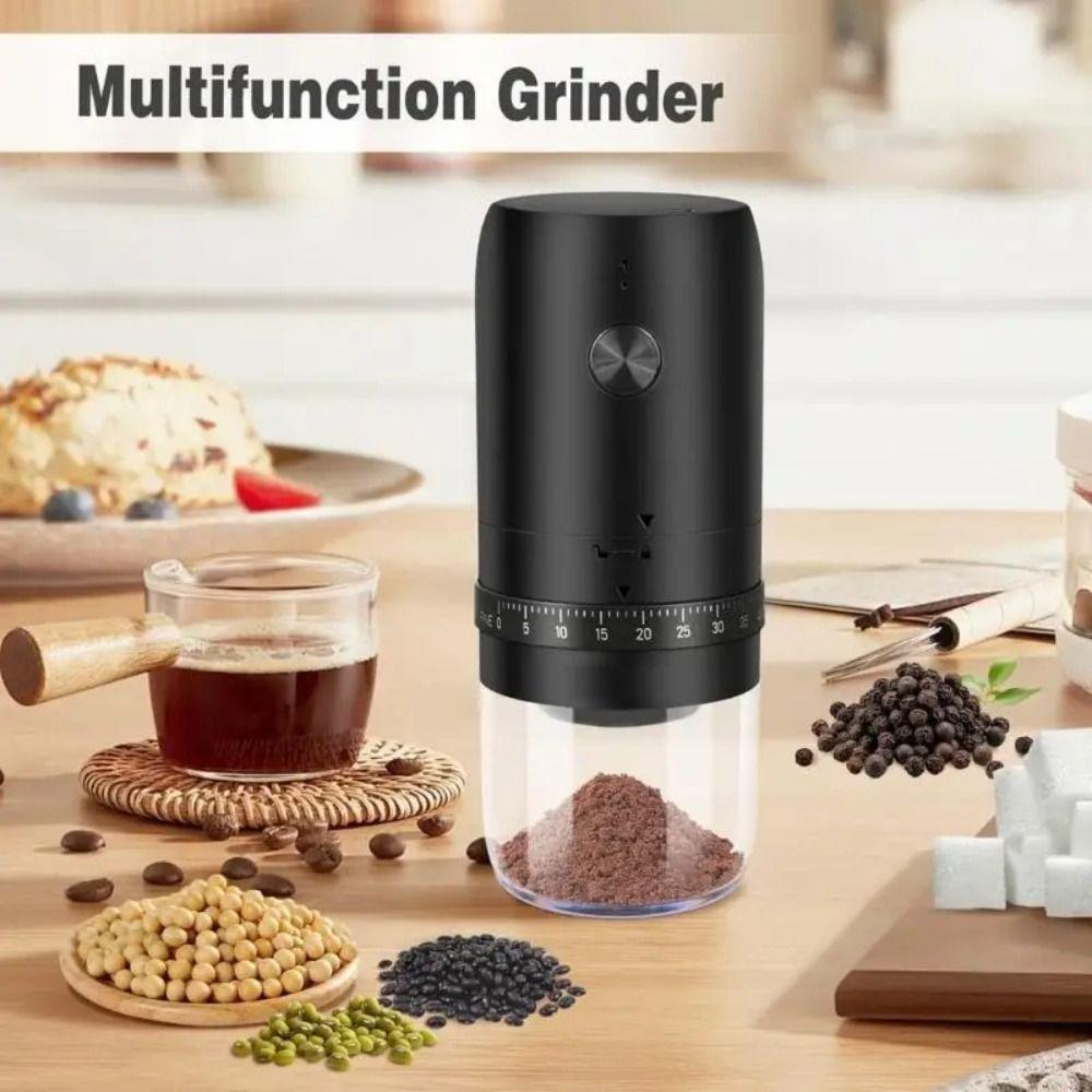 Cordless Electric Coffee Bean Grinder Labor-saving Coffee Bean Mill Coffee Grinder Camping
