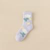 Women Candy Warm Socks Lady Heart Pattern Kawaii Thick Coral Fleece Warm Tulip Flower Winter Cotton Casual Socks Female