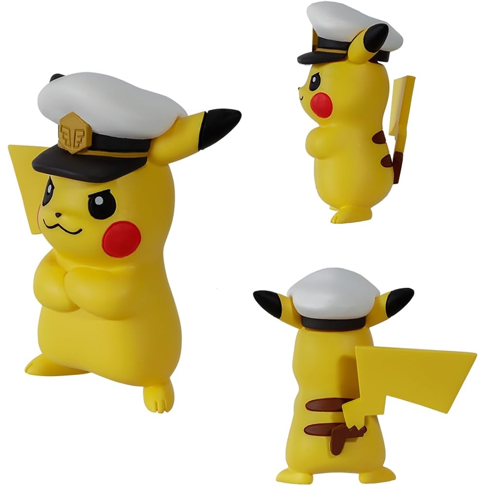 Takara Tomy Pokemon Moncolle Pokedelze Captain Pikachu Hyper Ball Collectible Figure