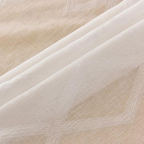 1PC Nuan Series Diamond Jacquard Translucent Door Curtain, Simple Rod Pocket Sheer Curtain for Kitchen Bedroom Living Room Home Decor