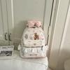 Schoolbag Japanese soft girl rabbit backpack full of printed strawberry cake embroidered backpack bow lace lace school bag