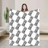 Uma Musume Mihono Bourbon Pretty Derby Anime Girl Cheerleader Flannel Throw Blanket for Kids and Picnics Soft Bedspread