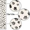 Nepnuser Dog Paw Print Table Runner Puppy Dog Birthday Party Decoration Farmhouse Dining Room Kitchen Home Decor (13" x 72")