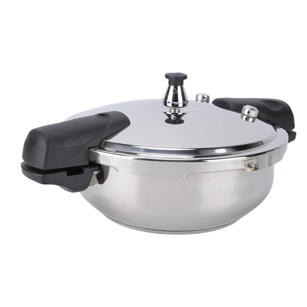 304 Edelstahl Schnellkochtopf Mini Kompakt 3L Multifunktion Schnelle Wärmeleitung Topf für Elektro- Gasherde