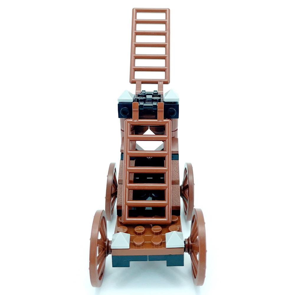 Building Block Medieval Weapon Ancient Siege Ladder Car Ancient War Weapon Scene Ornament