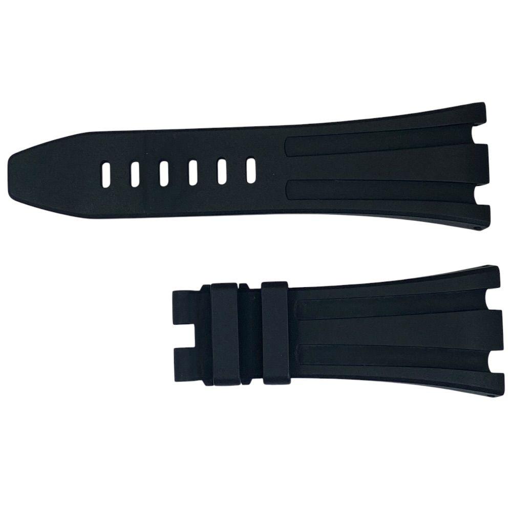 Used AUDEMARS PIGUET Royal Oak Offshore Rubber Strap Watch Band Replacement Rubber Black Luxurious Elegant Exquisite Business Formal Men Women Gift