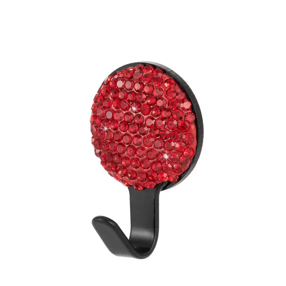 1Pcs Rhinestone Decor Car Seat Back Hook Hanger Universal Bling Diamond Vehicle Auto Headrest Storage Holder Car Accessories