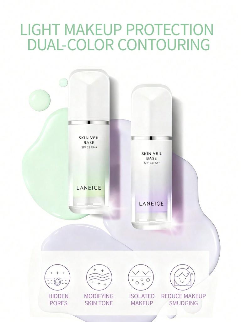 LANEIGE Skin Veil Base EX 30ml - Mint Green SPF28 PA++ Primer | Oil-Control & Brightening