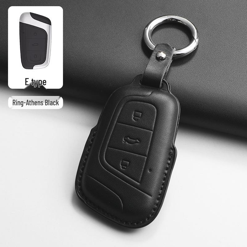 Chery Key Case for Tiggo 8, Tiggo 9, Arrizo 5, Tiggo 7 - Alcantara Key Bag with Buckle
