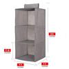 Multifunctional Hanging Wardrobe Organizer: Washable Cotton Linen & Non-Woven Fabric Drawer for Clothes Storage