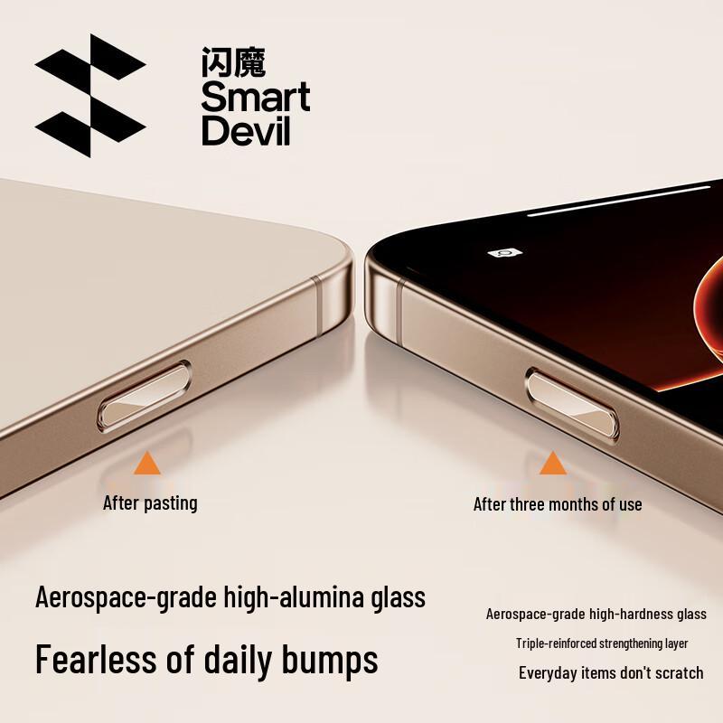 Shine Armor iPhone 16 Pro/Pro Max Side & Button Tempered Glass Protector