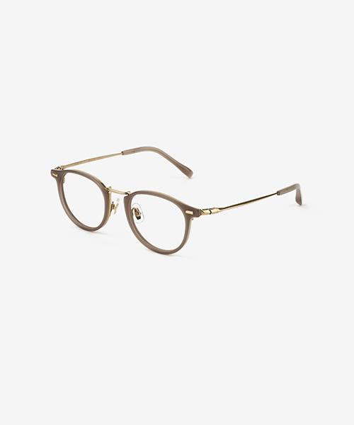 Techeuoaiweeo Ls-01T Glasses Frame C4 Brown&Gold