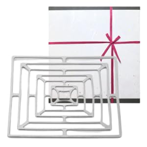 

[Nousaku Red Cotton Ribbon Wrapping with Washi Paper] KAGO Square Medium 19.8 x 19.8mm Basket Medium