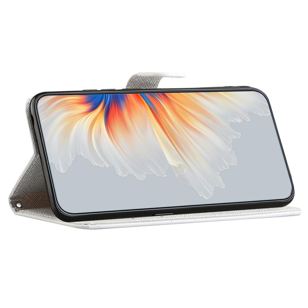 For Motorola Moto G45 5G/G34 5G Case 3D Crosshatch Phone Wallet Cover with Wrist Strap