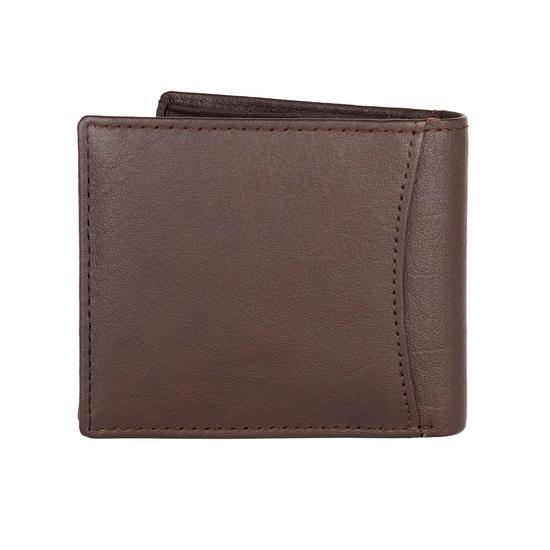 WildHorn Rakhi Gift Hamper for Brother - Classic Men's Combo/Gift Set of Leather Wallet, Keyring and Rakhi for Brother (Brown)