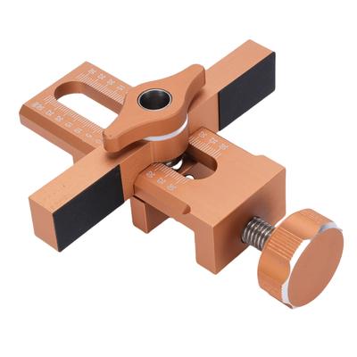 Positieplaat voor kastdeurmontage Aluminiumlegering Verstelbaar Kastdeurmontagejig-gereedschap voor doe-het-zelvers De meeste kastdeuren