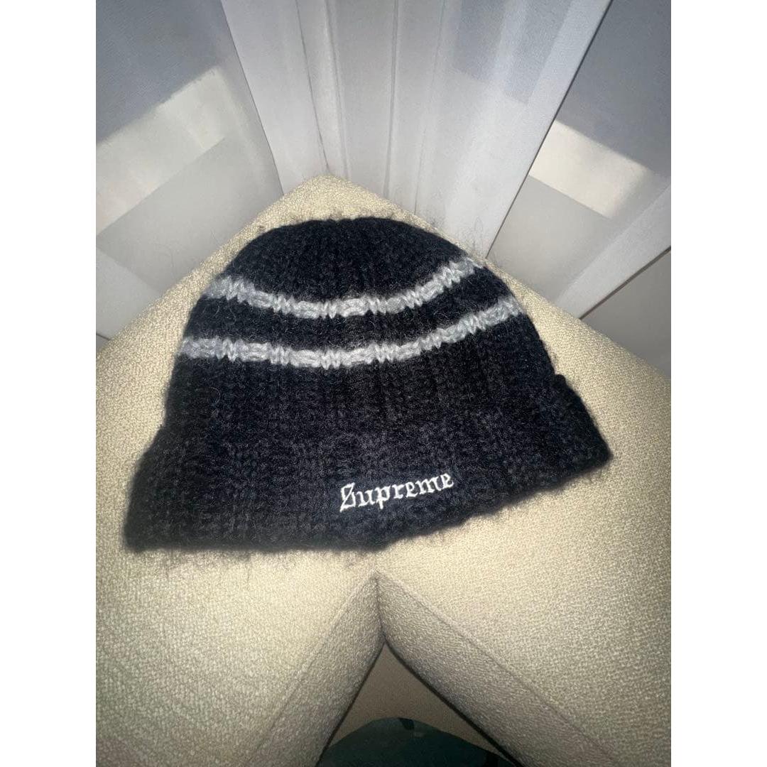 Used Supreme Knit Hat Beanie Black