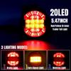 LED Truck Tail 12V 24V Round Tail Signal Brake Red and Yellow Light, Lamp, Light, Light,