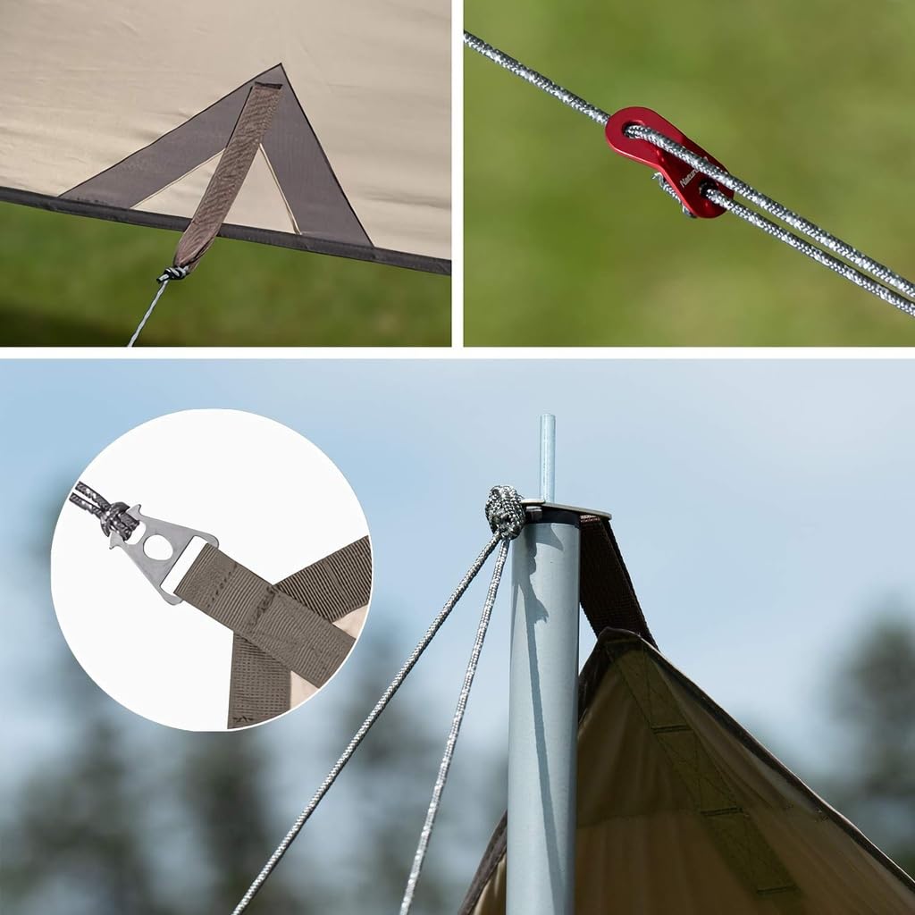 Naturehike Auvent Bâche Imperméable UV Multifonctionnel Ultra Imperméable Camping Extérieur Sac de Rangement de Chaleur Inclus x Ombre, Bâche, UV, Coup de Soleil,