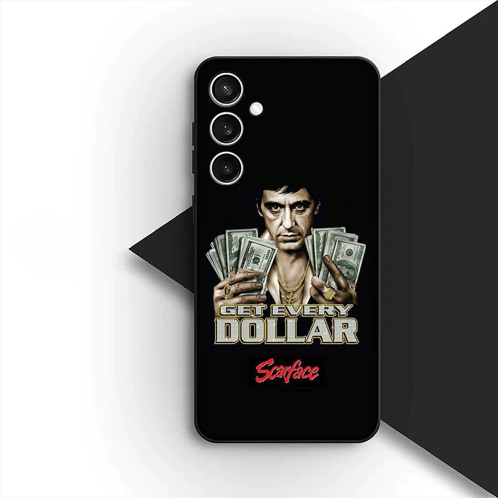 S-Scarfaces Wallpaper Phone Case for Samsung Galaxy S20 S22 S21 FE Ultra Plus A07 A17 A15 A16 A25 A57 A37 Protective Cover