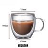 150-450ml Double Wall Glass Mug Resistant Tea Beer Mug Coffee Milk Lemon Juice Cup Drinkware Lover Coffee Cups Gift Creativity