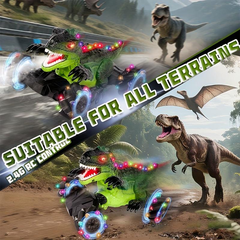 Remote Control Dinosaur Car, Stunt Racing Toy, 2.4G RC, Indoor and Outdoor Play