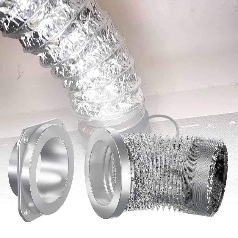 Steel 180 Degree Dryer Vents Adapters Magnetic Connection Leakproof Structure Temperature Resistance